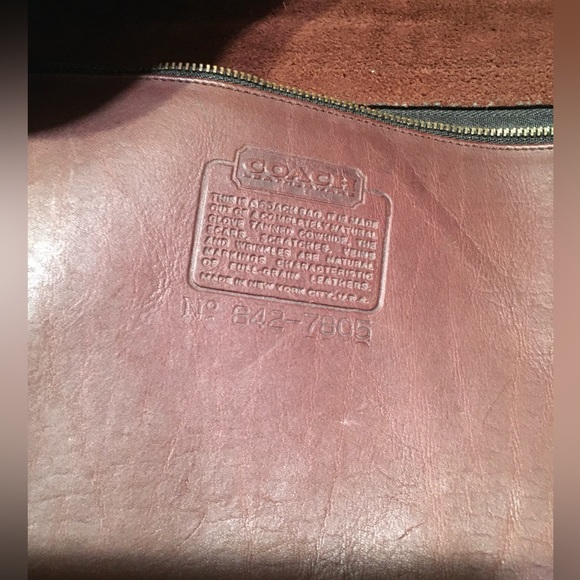 Coach Vintage Leather Envelope Portfolio Briefcase Tote Electronic Bag NYC USA - Picture 15 of 16